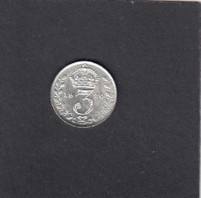 Beschrijving: 3 Pence EDWARD V